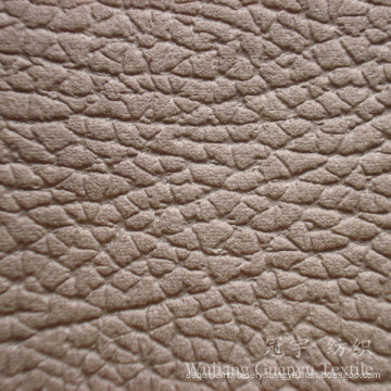 Embossed Suede Leather Compound Cloth Fabric for Home Decoration